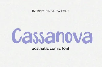 Cassanova-Demo font