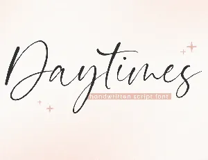 Daytimes font