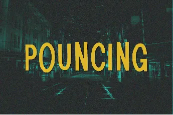 Pouncing font