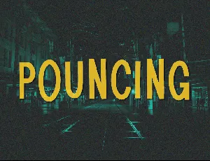 Pouncing font