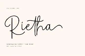 Rietha font