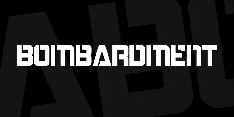 Bombardment font