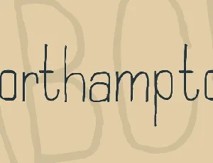 Northampton font