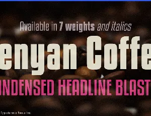 Kenyan Coffee font