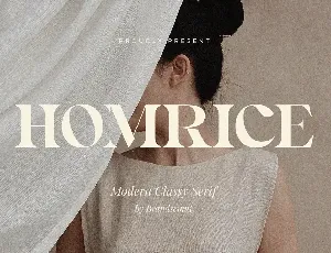 Homrice Serif font