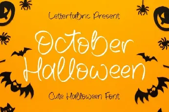 October Halloween font