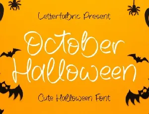 October Halloween font