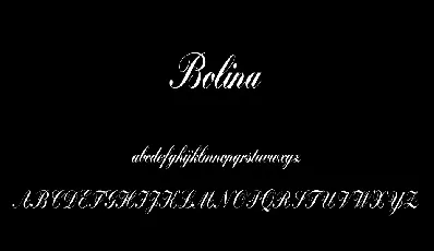 Bolina Calligraphy Script font