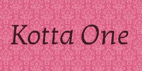 Kotta One font