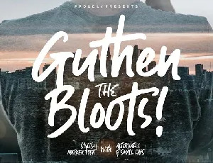 Guthen Bloots Brush font