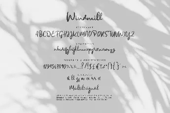 Windmill Demo font