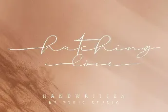 Hatching Love Demo font