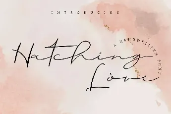 Hatching Love Demo font