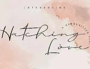 Hatching Love Demo font