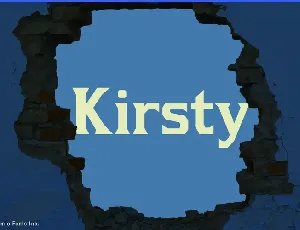 Kirsty font