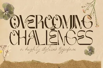 OVERCOMING CHALLENGES DEMO font