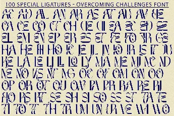 OVERCOMING CHALLENGES DEMO font