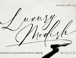 Luxury Modish font