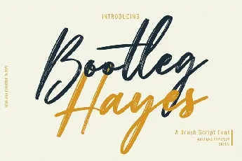 Bootleg Hayes font