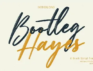 Bootleg Hayes font