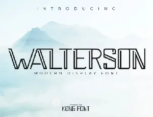 Walterson Display font