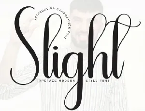 Slight Script font