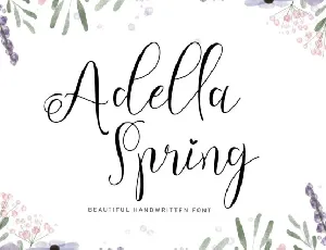 Adella Spring font