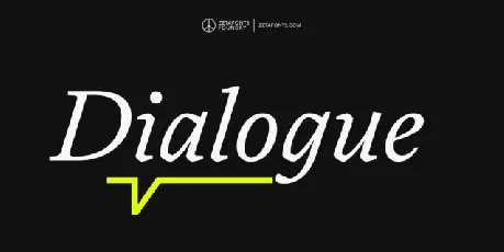 Dialogue Family font