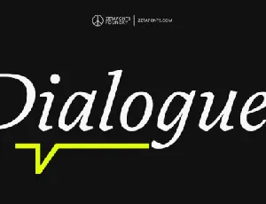 Dialogue Family font