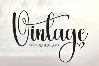 Vintage Calligraphy Typeface font