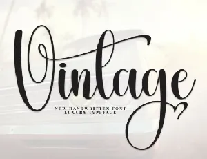 Vintage Calligraphy Typeface font