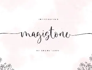 Magistone Lovely Calligraphy Script font