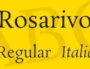 Rosarivo font