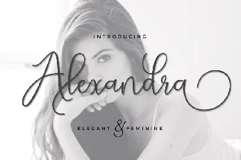 Alexandra Script font