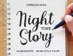 Night Time Story font