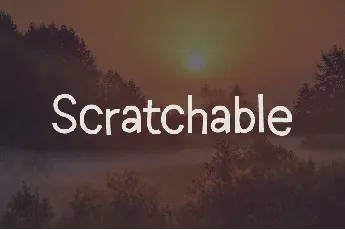 Scratchable font