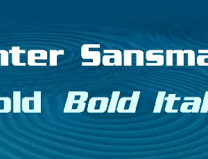 Enter Sansman font