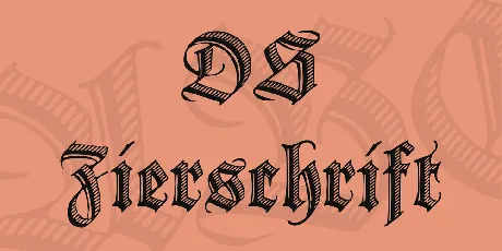 DS Zierschrift font