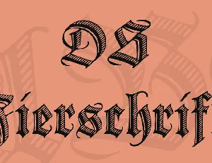 DS Zierschrift font