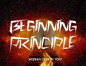 BEGINNING PRINCIPLE DEMO font