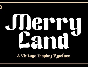 Merry Land Typeface font