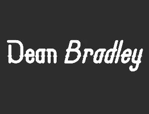 Dean Bradley font