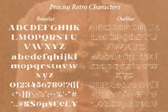 Peachy Retro DEMO font