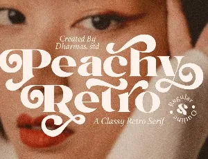 Peachy Retro DEMO font