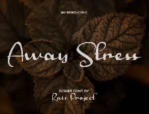 Away Stress font