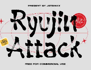 Ryujin Attack font