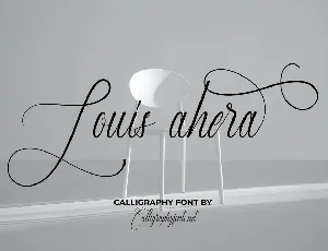 Louis Ahera Demo font