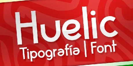 Huelic font