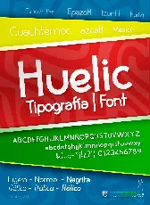 Huelic font