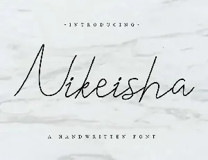 Nikeisha DEMO font